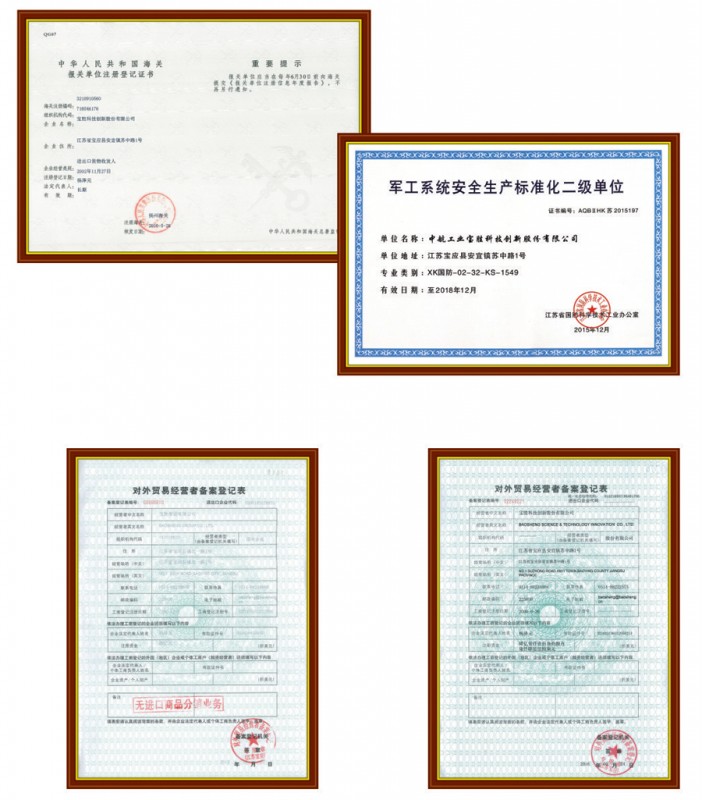 军工系统安全生产标准化二级单位